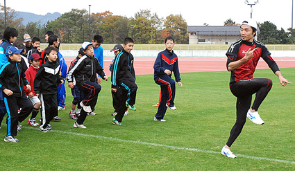 布引グリーンスタジアムで