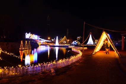 冬の夜の光のファンタジー