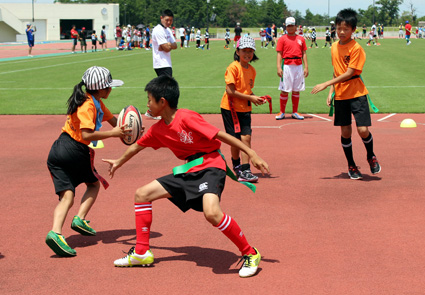 タグラグビーフェスティバル　Ｗ杯の感動とともに