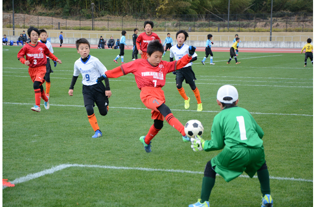市内8チームの熱き戦い　第24回滋賀報知新聞社杯少年サッカー大会
