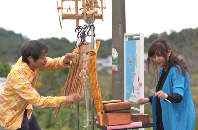 近江鉄道沿線でアートプロジェクト ガチャコン・コン音楽祭