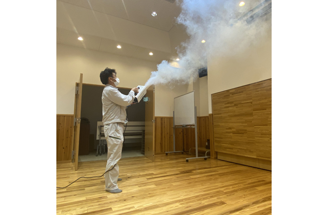 大兼工務店がバクタクリーンで除菌・抗菌