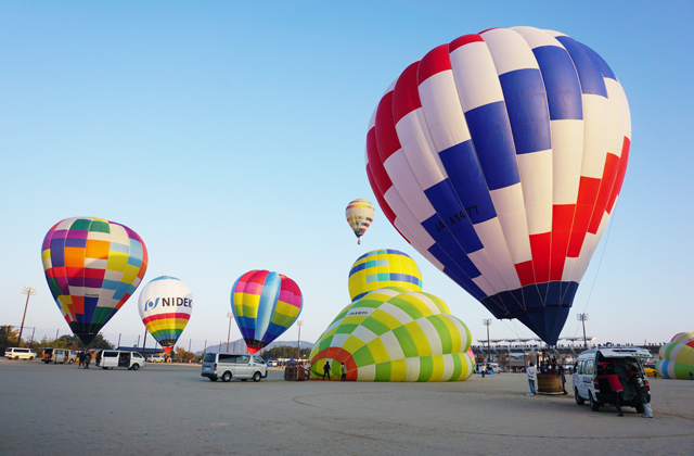 東近江で初開催、大空彩る熱気球の祭典