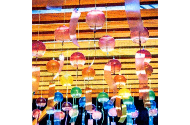 500個の風鈴設置 八幡山ロープウェー