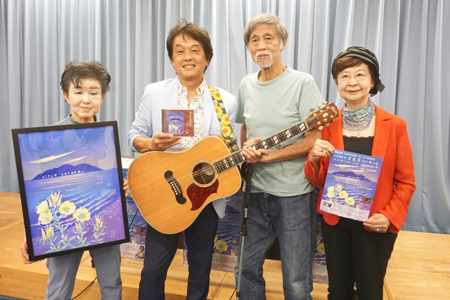 琵琶湖沖島　月見草コンサート