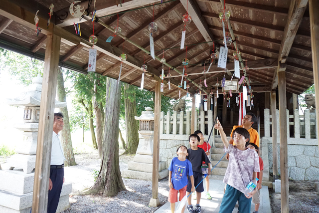 桜川西町の子守勝手神社　風鈴まつり開催中