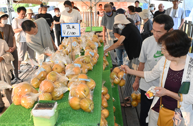 9月下旬まで6品種の梨が味わえる