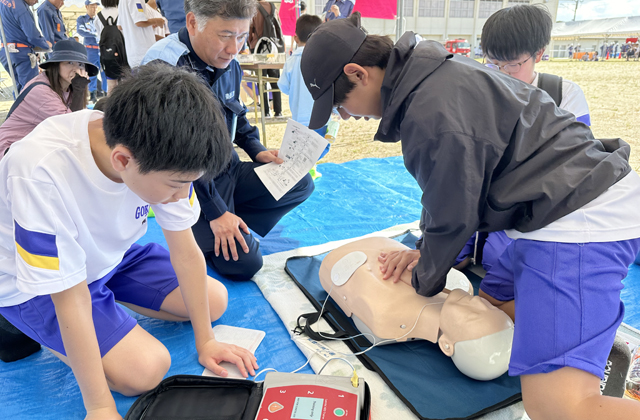 地域のつながりが防災の力 五個荘地区で防災訓練