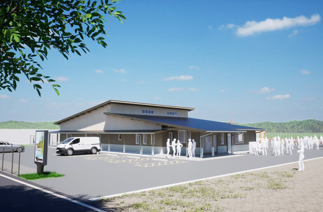 起工式で工事の無事祈る 市辺コミュニティセンター建設