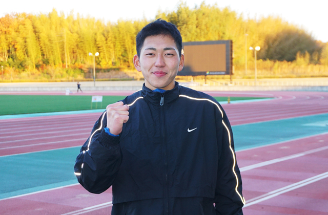 陸上800の日本記録保持者　滋賀学園高の落合晃選手