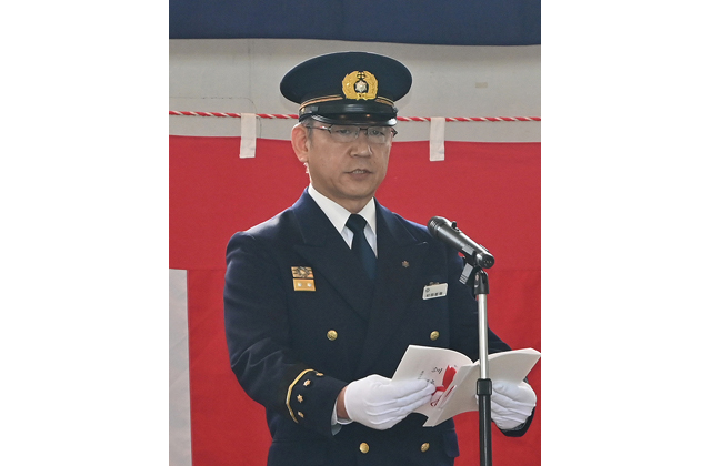 自然災害の備え強化へ 東近江消防の出初式