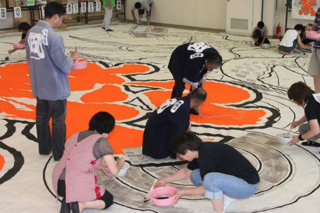 東近江100畳敷大凧 製作の参加者を募る