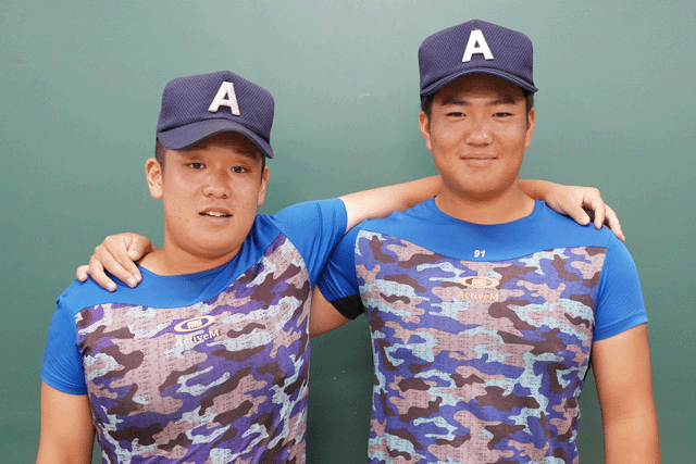 東近江出身の山山コンビ　綾羽高校硬式野球部