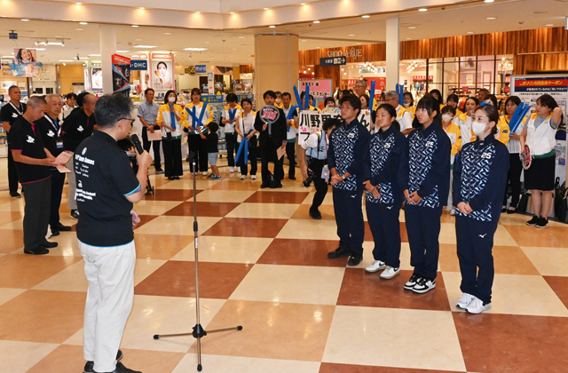 体調に気をつけて健闘祈る 出場者の激励会