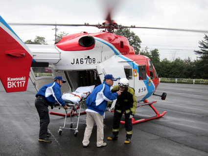 湖南市のＮＰО 医療ヘリ自主運行