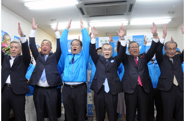 湖南市長選　生田邦夫氏が初当選