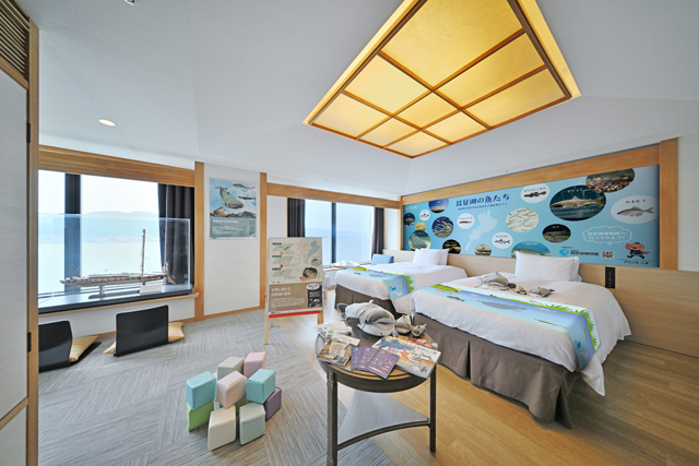 琵琶湖の生物テーマにコラボ