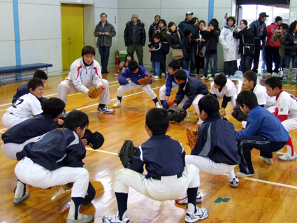 和田投手が投球伝授