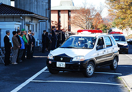 歳末特別警戒出動式　安全、安心の年の瀬を