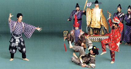 野村万作・萬斎  狂言「唐人相撲」