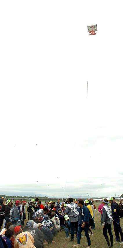 2009八日市大凧まつり 100畳敷大凧・完璧な飛揚