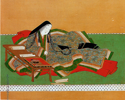 紫式部の押し絵 石山寺へ作品奉納