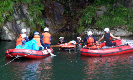 集中豪雨 水難者を救い出せ！