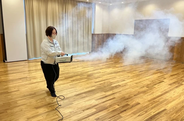 大兼工務店がバクタクリーンで除菌・抗菌