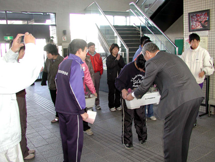 県立甲良擁護学校の農業履修生