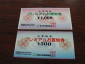 定額給付金応援企画「プレミアムお買物券」
