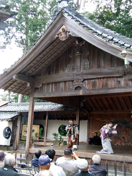竹田神社の能舞台で「狂言を観る会」