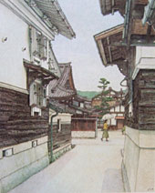 オリジナル年賀はがき  福山さん画「夏の日」